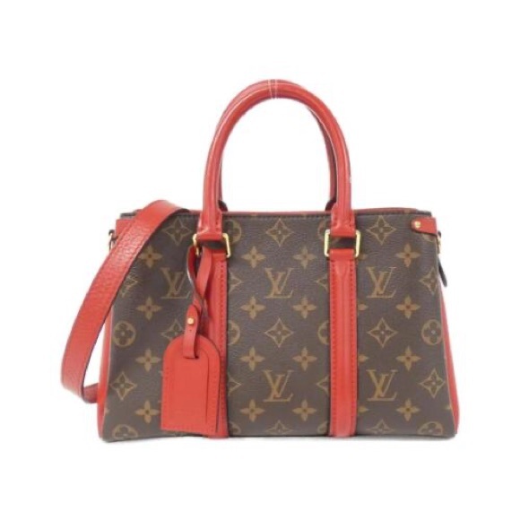 Authenticated Louis Vuitton Soufflot Tote Monogram Canvas with Leather BB - Picture 1 of 16
